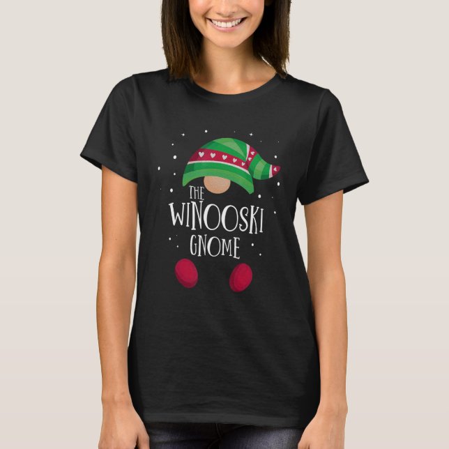 Winooski Gnome Family Matching Christmas Pajamas T-Shirt (Front)