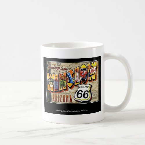 winslow arizona coffee mug