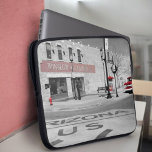 Winslow Arizona Red Splash Photograph Laptop Sleeve<br><div class="desc">A red splash of color remains on a black and white image of a popular destination along Arizona's Historic Route 66 Winslow,  Arizona.</div>