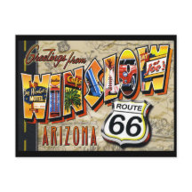 Winslow Arizona vintage postcard