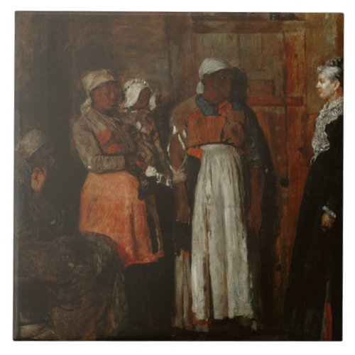 Winslow Homer _ A Visit from the Old Mistress Tile