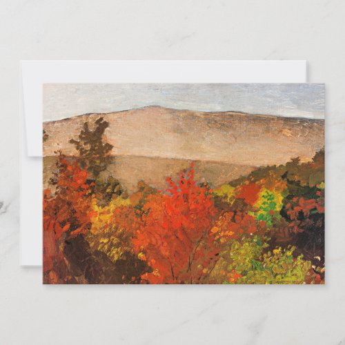 Winslow Homer _ Autumn Treetops Card