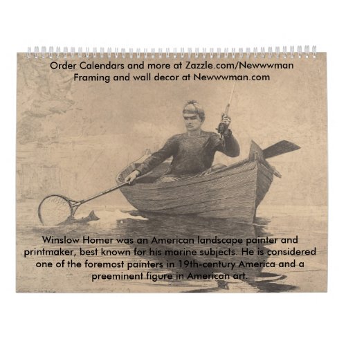 Winslow Homer Collection I Calendar