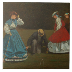 Winslow Homer - Croquet Scene Tile