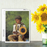 Winslow Homer Flower for the Teacher Postcard