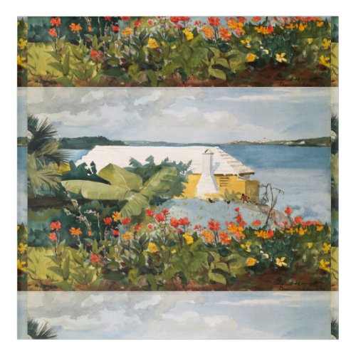 Winslow Homer Flower Garden and Bungalow Bermuda Acrylic Print