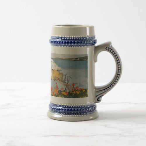 Winslow Homer Flower Garden and Bungalow Bermuda   Beer Stein