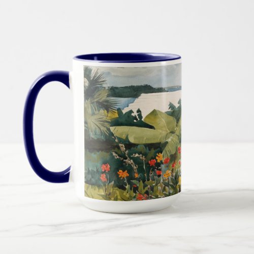 Winslow Homer Flower Garden and Bungalow Bermuda   Mug