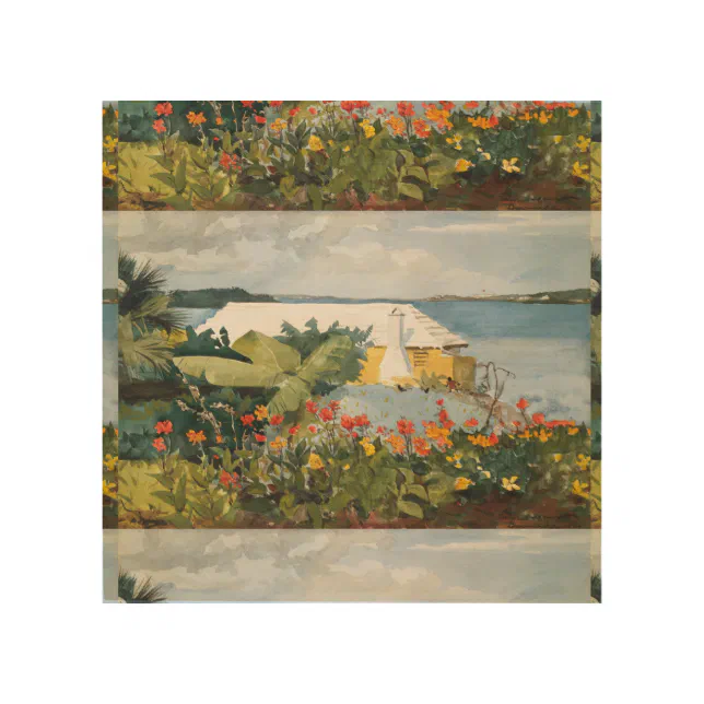 Tableau Décoratif - Œuvre 'Flower Garden And Bungalow, Bermudes' De Winslow Homer