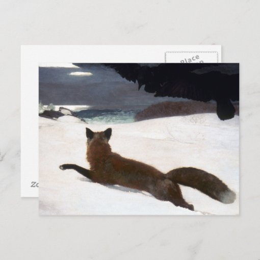 WINSLOW HOMER FOX HUNT 1893 POSTCARD Zazzle   Winslow Homer Fox Hunt 1893 Postcard Ra5d112e60978493fa3408a6e50d799b9 Tcvc1 510 