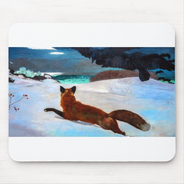 Winslow Homer Fox Hunt Mouse Pad (Front)