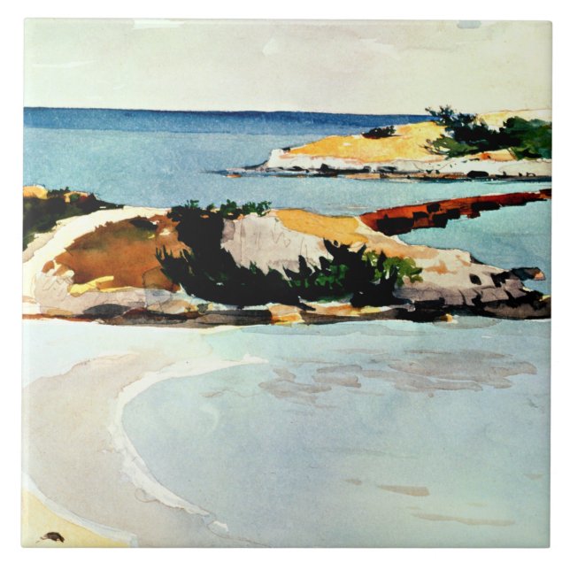 Winslow Homer - Gallows Island Ceramic Tile (Front)