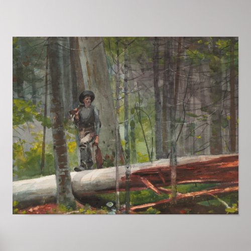 Winslow Homer _ Hunter in the Adirondacks Poster