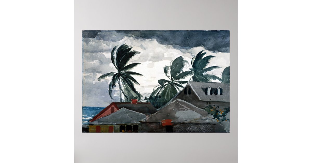 Winslow Homer Hurricane Bahamas Poster Zazzle Winslow Homer Hurricane Bahamas Poster Zazzle