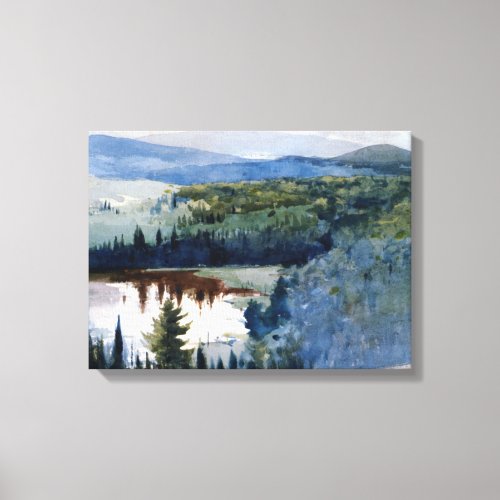 Winslow Homer _ Indian Village Adirondacks Canvas Print