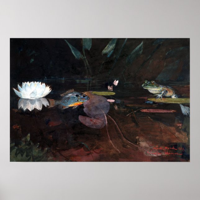 Winslow Homer Mink Pond Poster (Front)