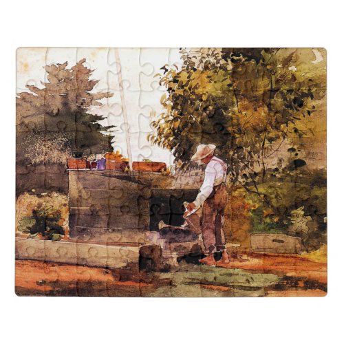 Winslow Homer painting At the Well Jigsaw Puzzle