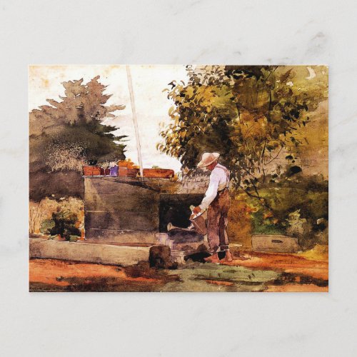 Winslow Homer painting At the Well Postcard