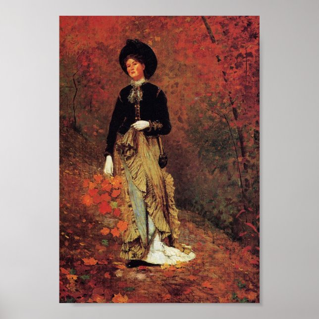 Winslow Homer painting, Autumn Poster (Front)