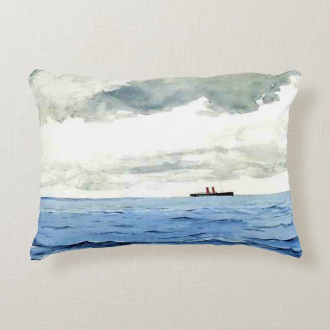Winslow Homer painting, Bermuda,  Accent Pillow (Front)