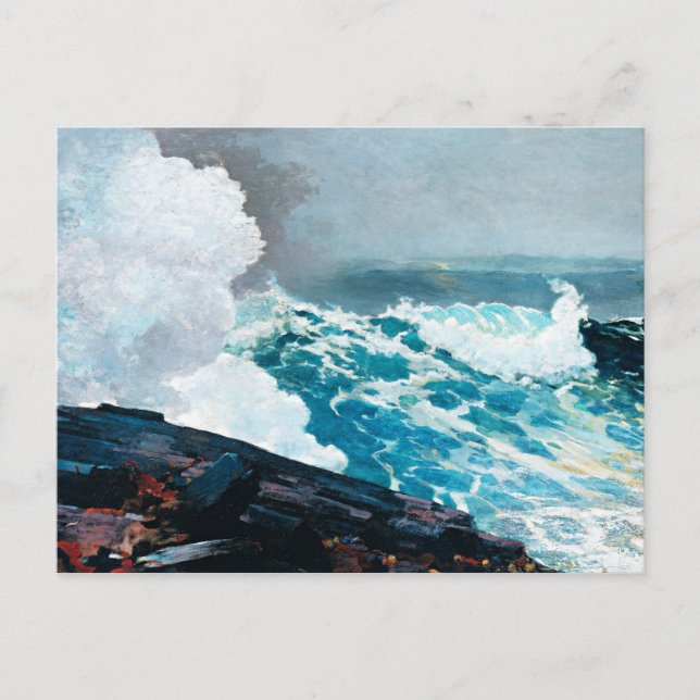Winslow Homer painting, Northeaster, 1895 Postcard (Front)