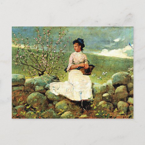 Winslow Homer _ Peach Blossoms Postcard