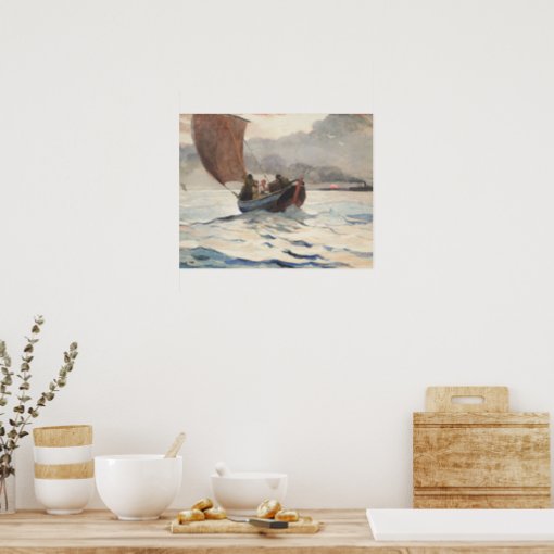 Winslow Homer - Returning Fishing Boats Poster | Zazzle