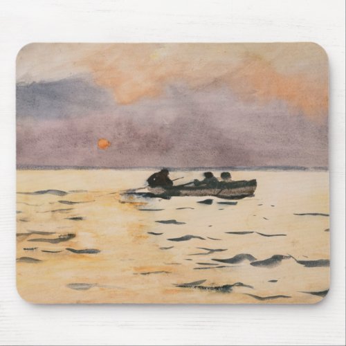 Winslow Homer _ Rowing Home Mouse Pad