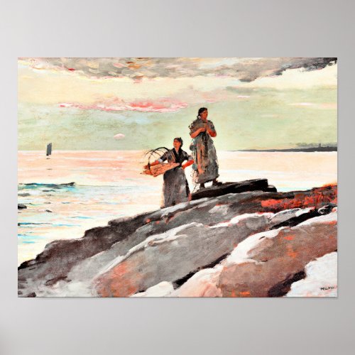 Winslow Homer _ Saco Bay famous painting Poster
