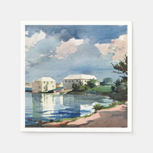 Winslow Homer, Salt Kettle, Bermuda Postcard Napkins