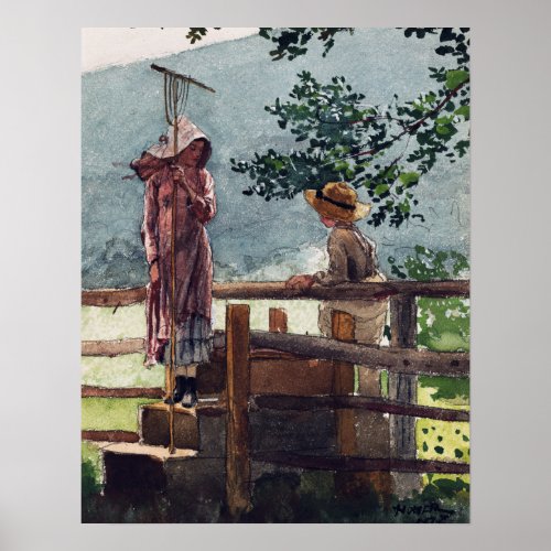 Winslow Homer Spring Poster