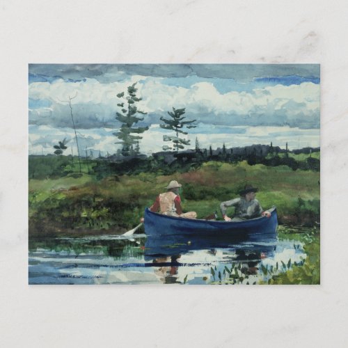 Winslow Homer _ The Blue Boat Postcard