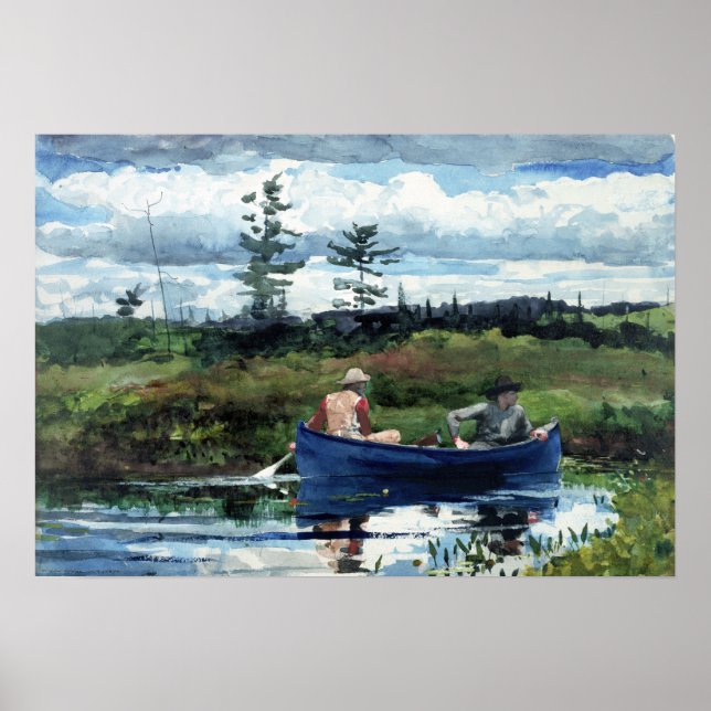 Winslow Homer The Blue Boat Poster (Front)
