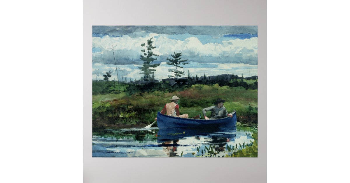 Winslow Homer - The Blue Boat Poster | Zazzle