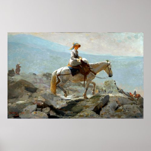 Winslow Homer The Bridle Path White Mountains Poster