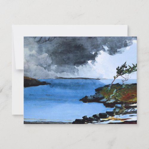Winslow Homer _ The Coming Storm Card