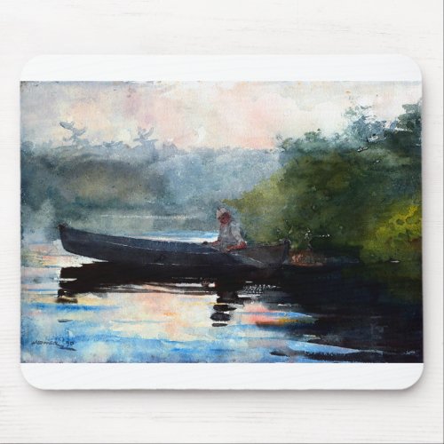 Winslow Homer The End of the Day Adirondacks Mouse Pad