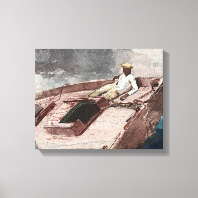 Winslow Homer - The Gulf Stream Canvas Print (Front)