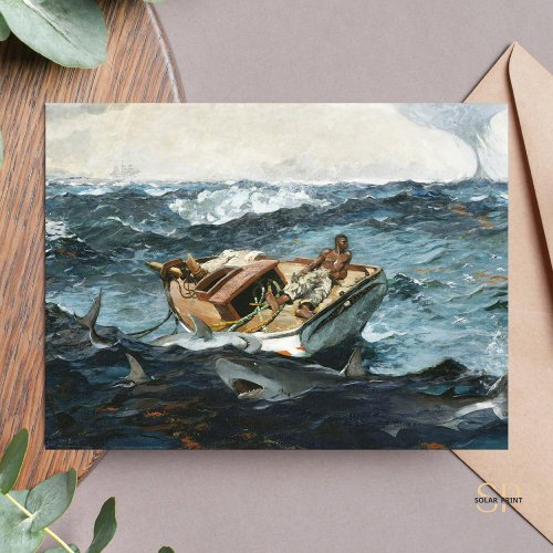 Winslow Homer The Gulf Stream Painting Art Print Postcard