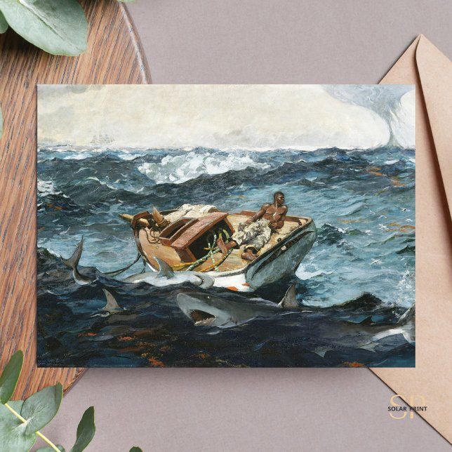 Winslow Homer The Gulf Stream Painting Art Print Postcard (Creator Uploaded)