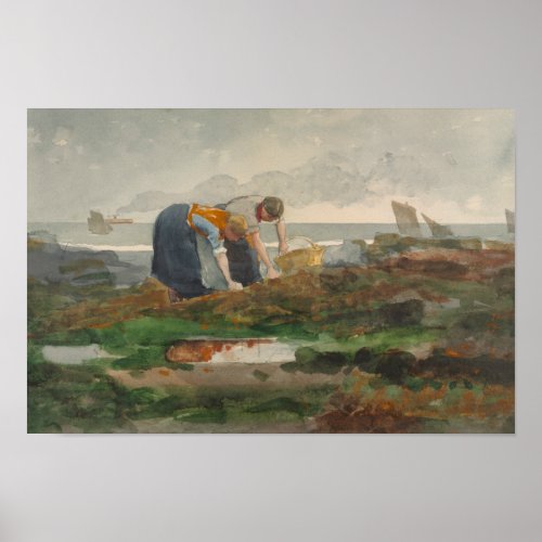 Winslow Homer _ The Mussel Gatherers Poster