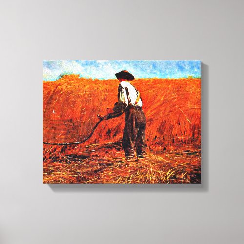 Winslow Homer _ The Veteran in a New Field Canvas Print