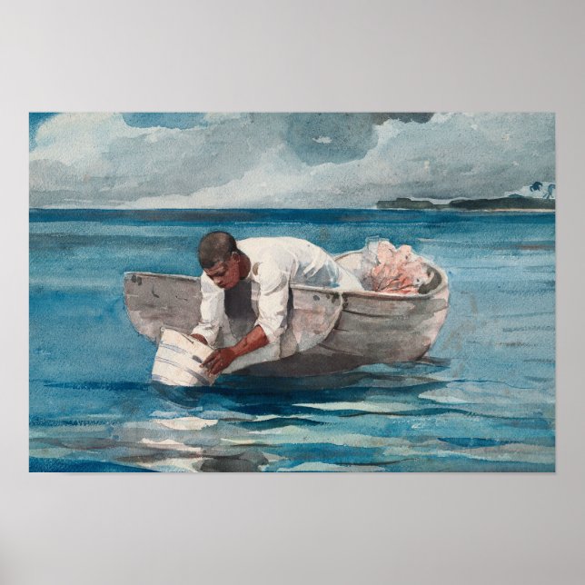 Winslow Homer - The Water Fan Poster (Front)
