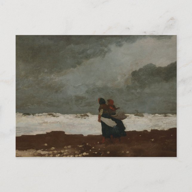 Winslow Homer - Two Figures by the Sea Postcard (Front)