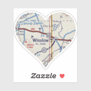 Winslow Map Sticker