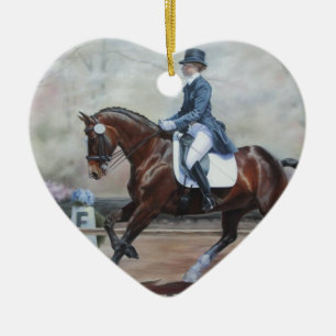 Winsor in Dressage Ceramic Ornament