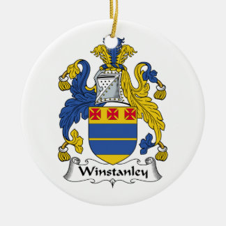 Winstanley Family Crest Ceramic Ornament