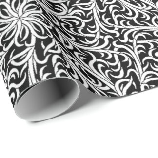 Winston Black and White Wrapping Paper