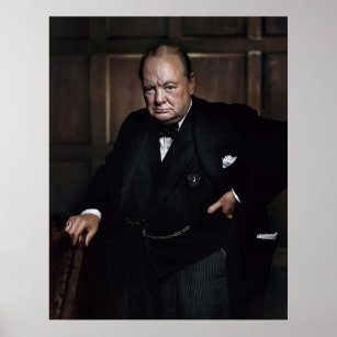 Winston Churchill 1941 by Yousuf Karsh   Poster