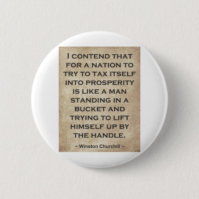Winston Churchill #1 Pinback Button (Front)